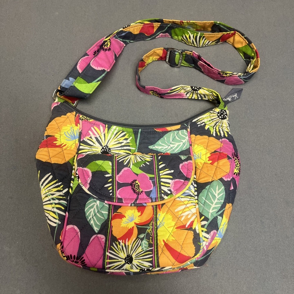 Vera Bradley‎ Jazzy Blooms Crossbody Bag Adjustable Strap Pre-Owned/Mint Cond.